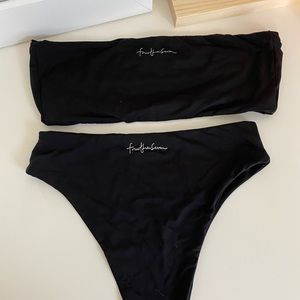 437 BLACK AUBREY SWIM SET